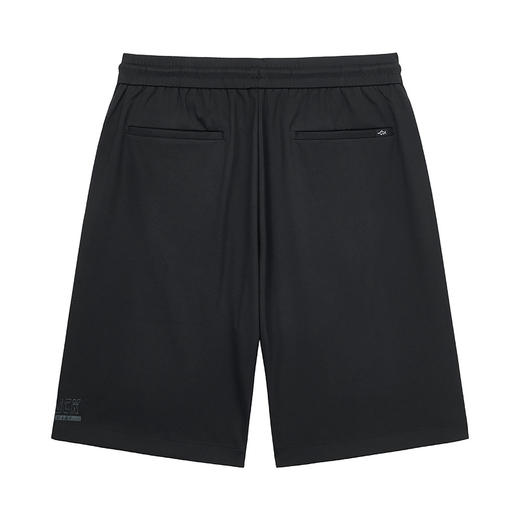 德鲨黑色运动针织短裤男青年时尚休闲中裤男凉感五分裤子 商品图1