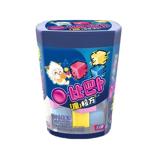 比巴卜 魔粒方混合水果口味泡泡糖 60g/盒 商品图0
