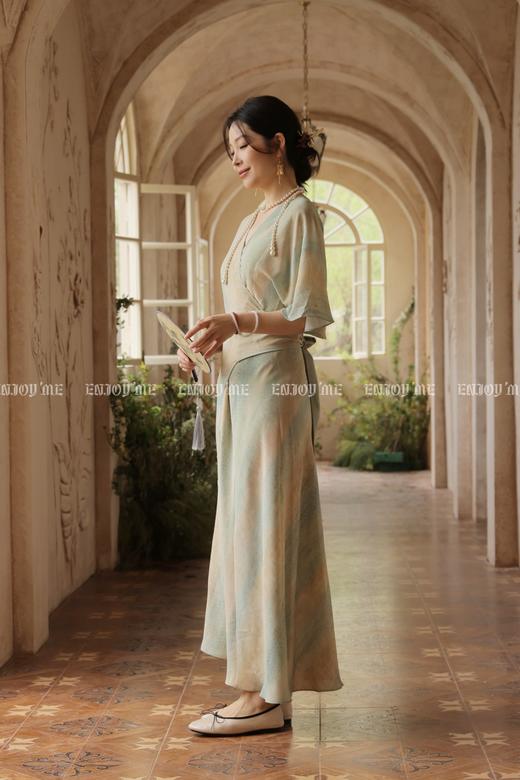 【门店同款】ENJOY夏季“游园戏梦”烟霞染一片式长裙 171143567 商品图7