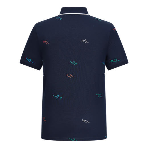 德鲨短袖印花翻领T恤男2025夏新款休闲打底上衣男装POLO衫 商品图4