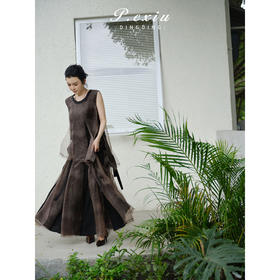 PanYiXiu/潘依绣100%桑蚕丝高级感通勤气质飘逸感两面穿半身裙 YL11726