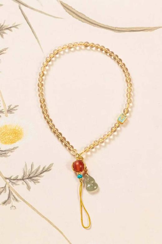 蜜蜡貔貅手机链 商品图0