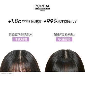 欧莱雅PRO【肖战推荐】粉云朵瓶洗发水500ml去油控油男士蓬松高颅顶持久 /个人护理 /洗发护发 /洗发水 商品图1