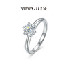 ShiningHouse[培育] 18k金钻石戒指 圆钻形1克拉钻人工真钻人造钻石K金戒指简约钻石戒指悦己送礼臻选【此商品不支持7天无理由退货退款】预计3日发货 商品缩略图2