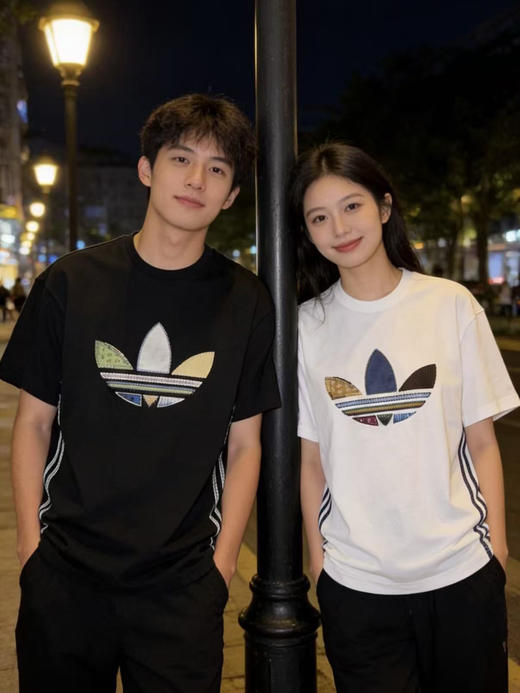 【cyz1】男女款夏日新款细腻刺绣宽松短袖T恤！！ 商品图0