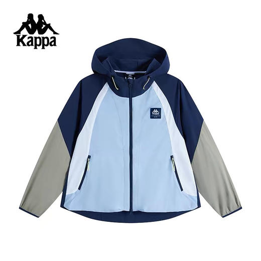 XY｜Kappa卡帕背靠背运动防风衣春季新款户外防泼水上衣女款夹克外套卡k0f42fj81-8015 商品图1