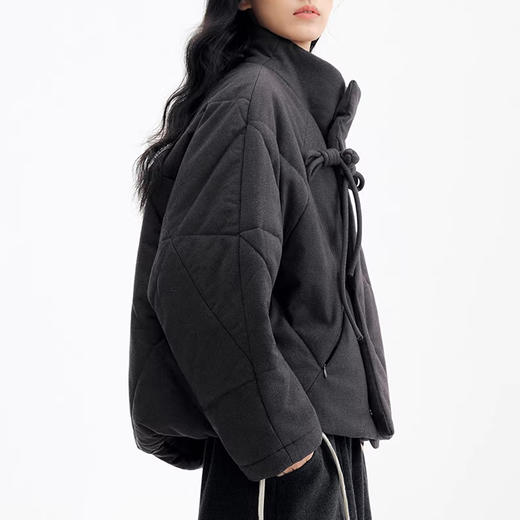 裁缝学苑AH140冬季新款宽松立领加厚保暖夹棉显瘦短外套纸样女装上衣样板 商品图3