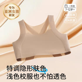 一阶段防凸点~小学生初发育运动内衣女童内衣7-12岁 薄棉垫抗菌背心青春期文胸