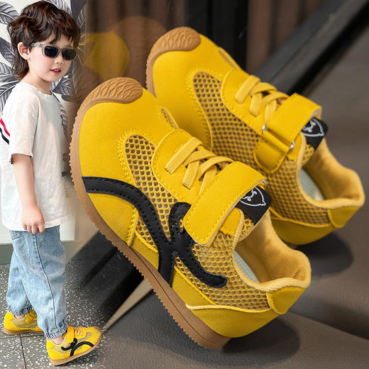小黄鸭新款儿童运动鞋夏季时尚镂空大网男童阿甘女童休闲童鞋21-39 商品图7