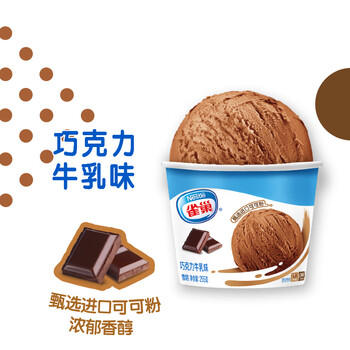 雀巢冰淇淋 家庭杯 巧克力味 255g*1杯 生鲜 冰激凌 雪糕 商品图1