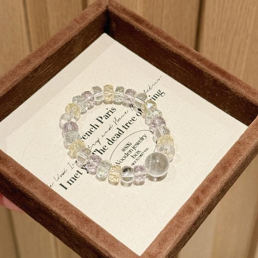 ARSIS｜晶石系列 净化开运·白水晶紫水晶串珠手链 商品图7