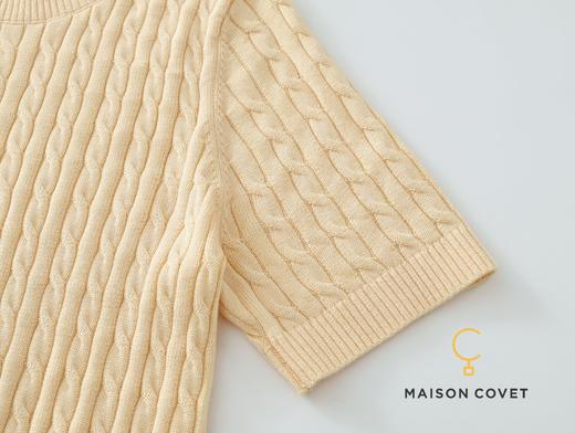 MAISON COVET 牛奶丝绞花针织上衣 商品图2