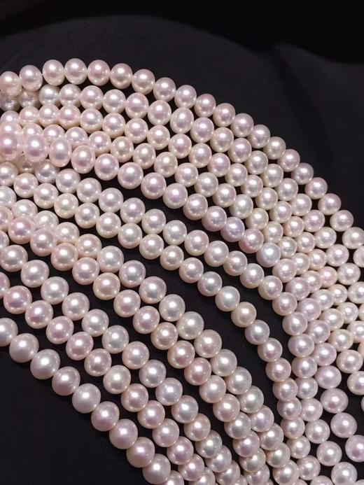 1.极光无核淡水珍珠项链 高品 珠光超亮 可聘美AKOYA[哇][哇]7-8.5mm 约43cm 商品图1