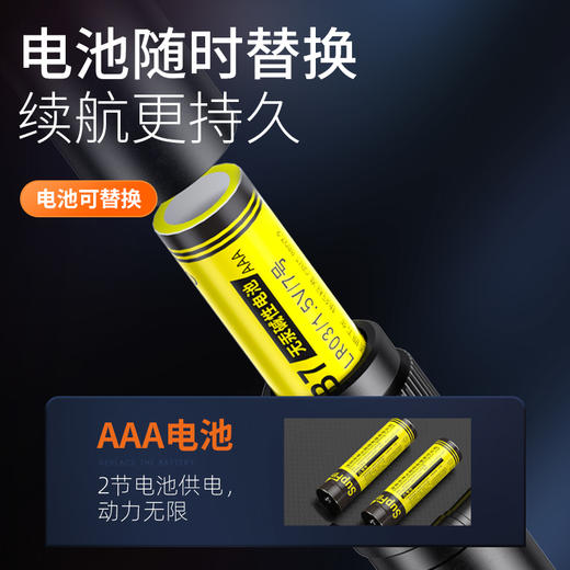 神火L28手电筒强光户外小型迷你便携小巧家笔灯照明装备 商品图3