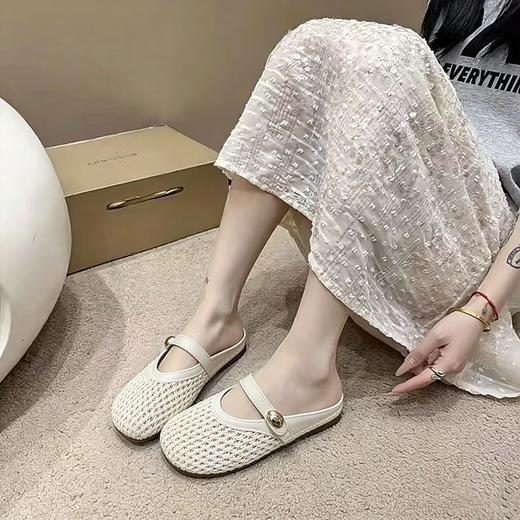 KAISER凯撒 复古编织镂空凉拖鞋KS3005 商品图3