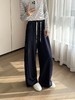 【hm1】女士百搭休闲直筒宽松牛仔长裤！！ 商品缩略图0