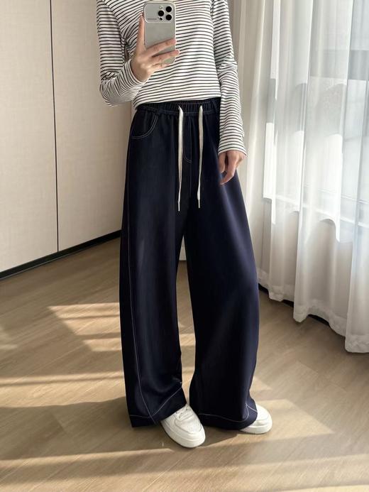 【hm1】女士百搭休闲直筒宽松牛仔长裤！！ 商品图0