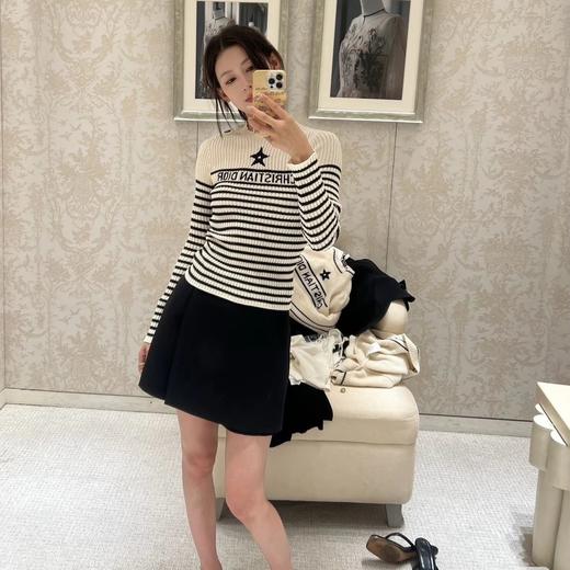 重磅渠道   CD经典海军条纹长袖针织衫  意大利进口纯棉针织   cruise假日系列 商品图3