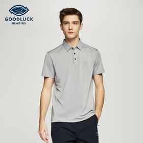 德鲨男装商务短袖POLO衫2025夏款休闲简约弹力上衣男打底翻领T恤