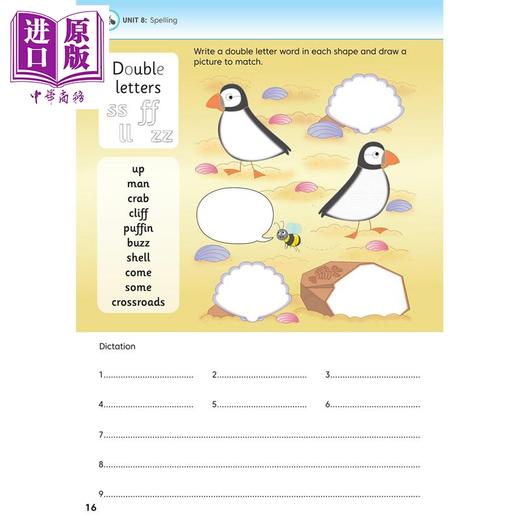 【中商原版】Jolly Literacy快乐学读写 拼写语法与标点符号学生书1手写体英式英语Spelling Grammar Punctuation Pupil Book 1 商品图2