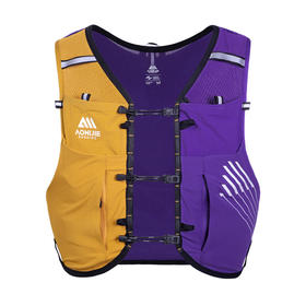 【新款】奥尼捷 champion系列•越野跑背包10L-紫金印象「送水壶或杖包」