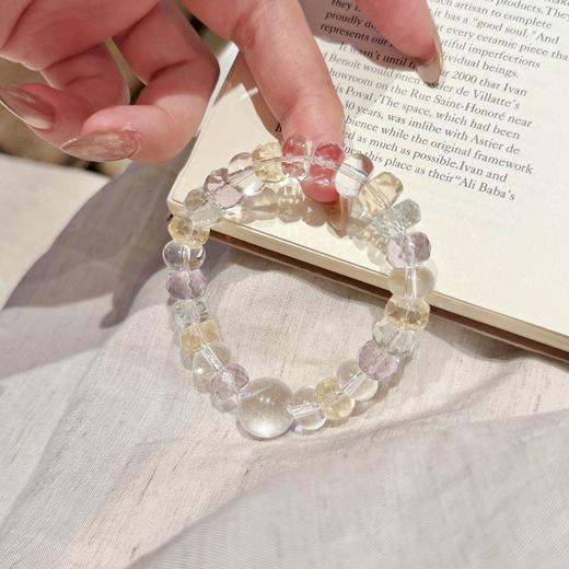 ARSIS｜晶石系列 净化开运·白水晶紫水晶串珠手链 商品图6