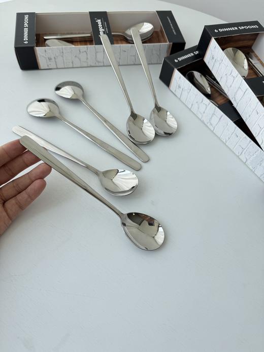 不锈钢勺子， 一套里面有6个餐勺， 商品图2