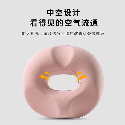 新款新品爆款记忆棉痔疮垫办公室坐垫中空透气屁垫孕期产后护尾椎减压 商品图1