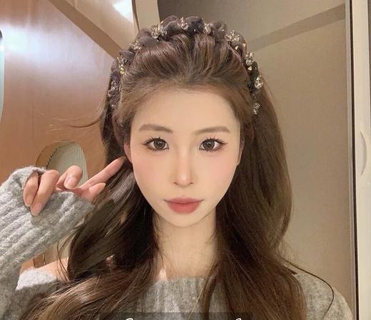 轻奢礼盒装！带齿欧根纱+水晶发箍   26Y04060- 商品图13