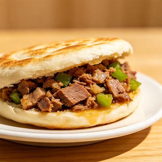 【新鲜现制】老潼关腊汁肉夹馍ZSJ（个）约260g(忌口请备注） 商品图0