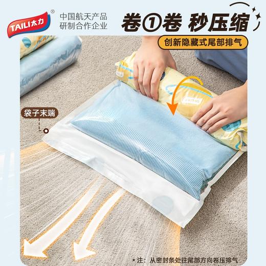【积分兑换】太力 星球款免抽气手卷收纳袋5件套 商品图1
