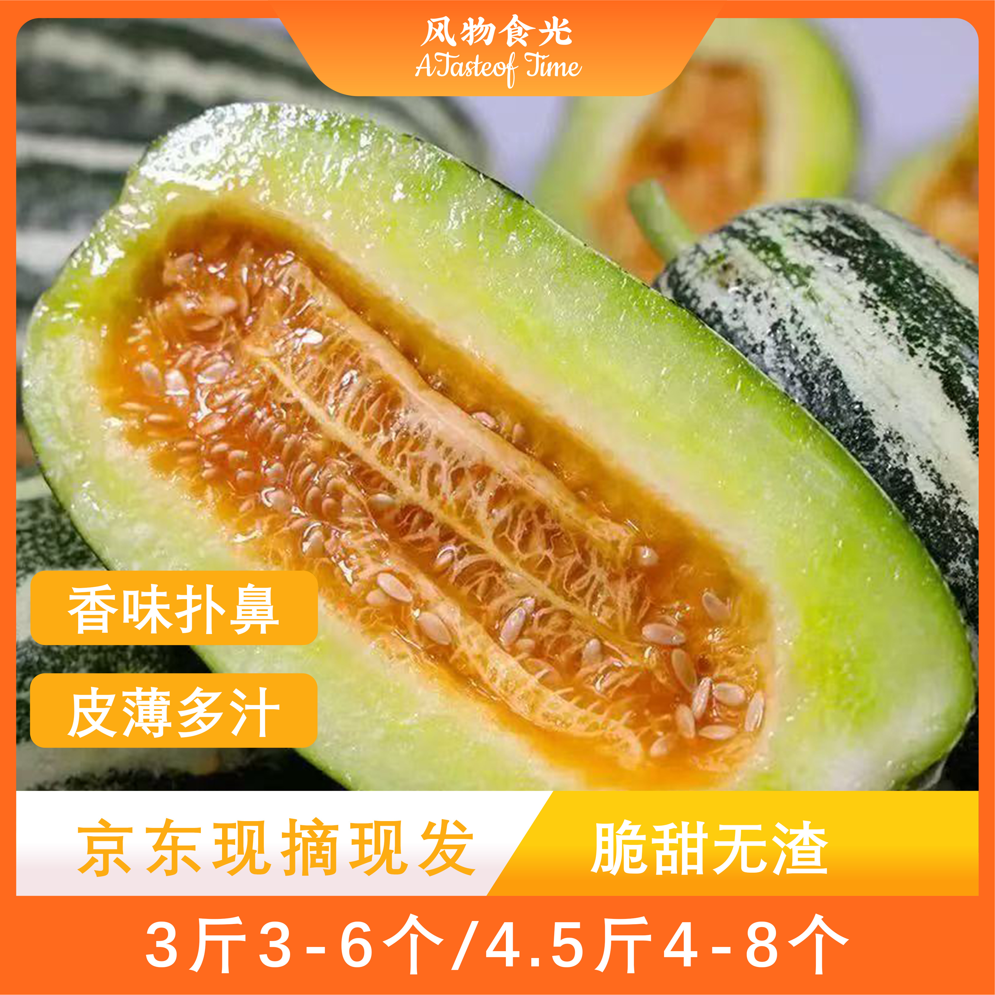 【山东博洋9号】包甜，头茬甜瓜，新鲜当季水果，香瓜蜜瓜羊角脆，产地直发