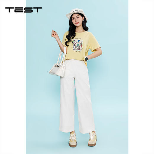 夏上新遮肉显瘦不挑身材百搭直筒休闲裤3262005 商品图0