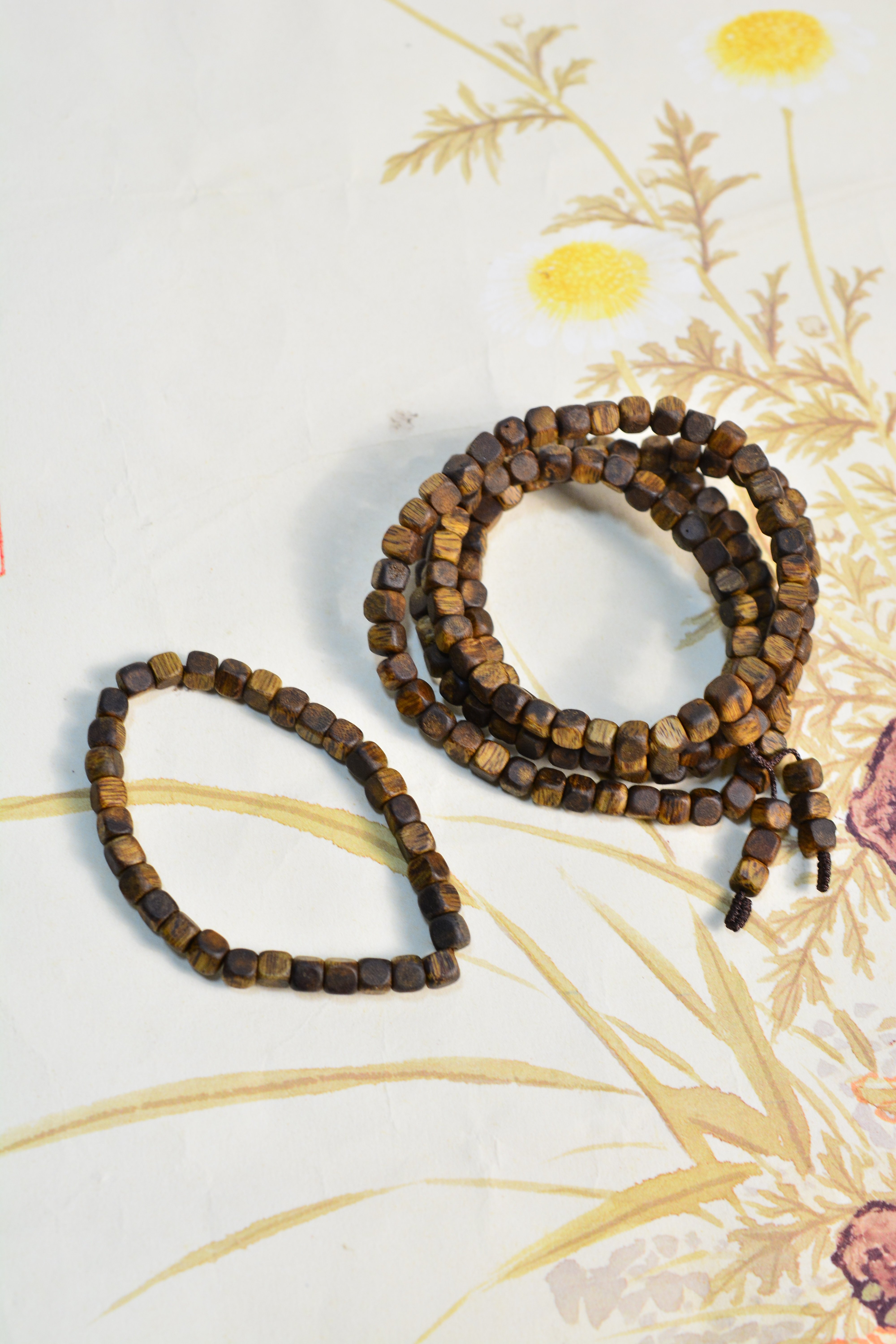 【方糖沉香】 透顶绿母树  长串/手串