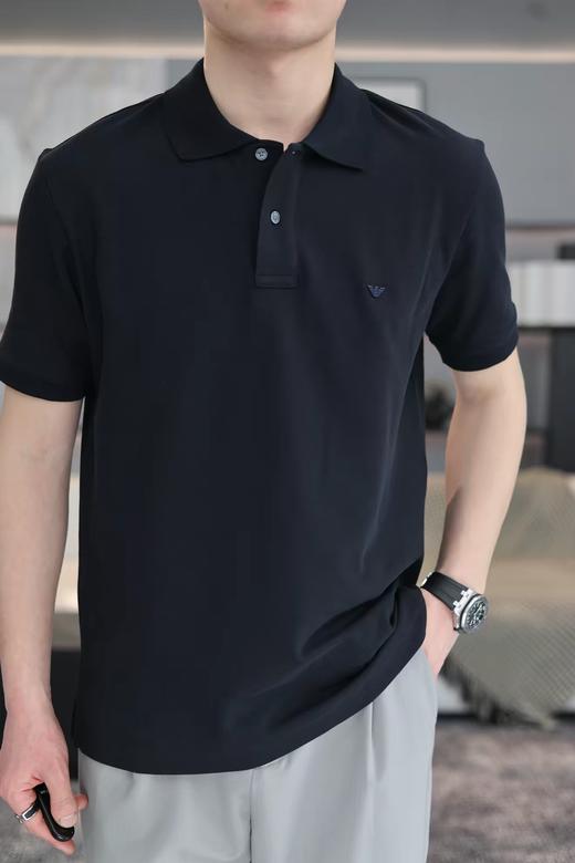 纯元‼️26新款阿玛*男士小标刺绣翻领T恤～（售后时间：签收3天内，不合适及时申请） 商品图5