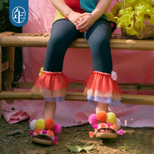 年衣童装儿童打底裤女童2026年新款夏装民族风女孩百搭高腰裤长裤 商品图3