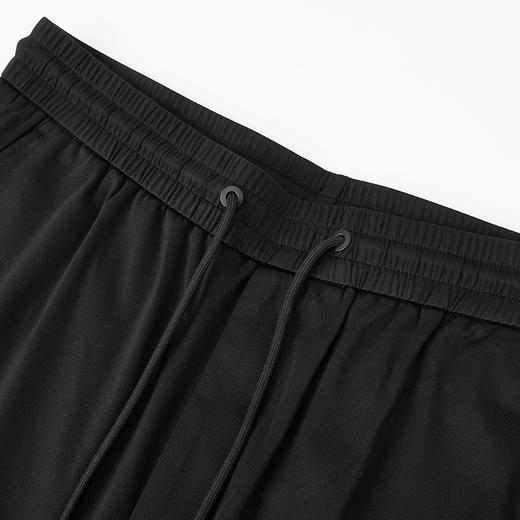 德鲨黑色运动针织短裤男青年时尚休闲中裤男凉感五分裤子 商品图2