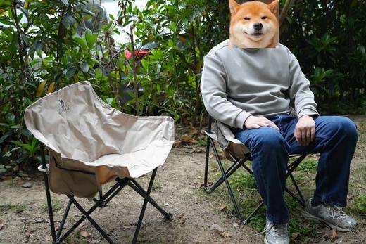 骆驼户外折叠椅月亮椅露营野餐椅子高背便携半躺椅凳子钓鱼桌椅 商品图4