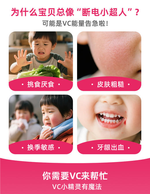 安小泡便携装维生素C咀嚼片 百香果味/西柚味 商品图2