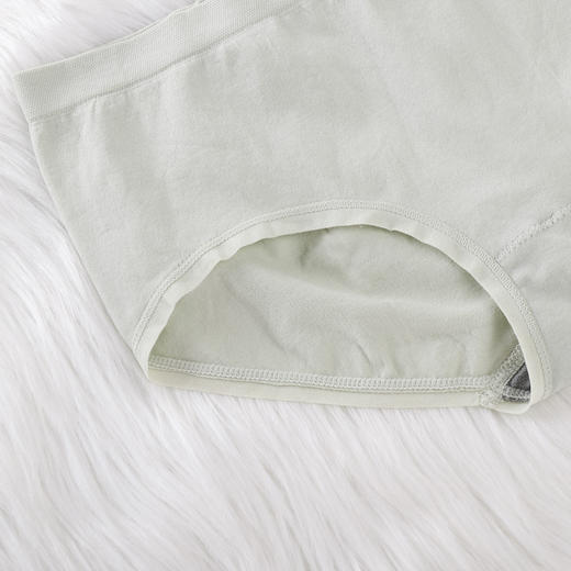 【抑菌内档！弹力持久】盒装银盒裸氨无尺码无痕无缝透气中腰女士三角裤内裤女。xb 商品图2