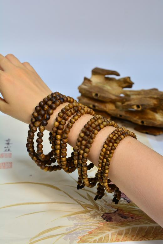 【圆珠沉香】天然沉香 单圈手串/长串  多款可选 商品图1