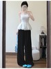 【限时39.9】白色棉麻阔腿裤女夏季薄款2026新款冰凉宽松小个子休闲慵懒拖地裤 商品缩略图6