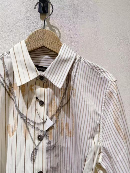 女款条纹长袖衬衫ba 商品图2