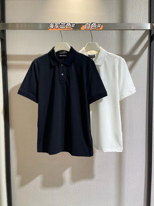 纯元‼️26新款阿玛*男士小标刺绣翻领T恤～（售后时间：签收3天内，不合适及时申请） 商品图1