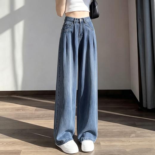 【2026年新款】夏季天丝牛仔裤子高腰垂感，拉腿显瘦、舒适凉爽 商品图3