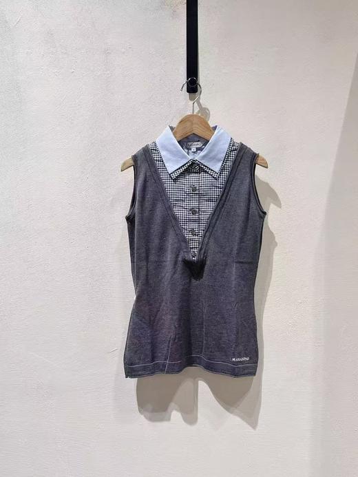 女款拼接polo领背心上衣hu 商品图0