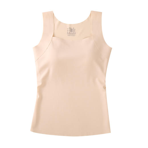 【高弹不勒！修身不臃肿】四季款女士背心带胸垫大码透气裸感美肤肌底衣可外穿内搭打底衣。xb 商品图4