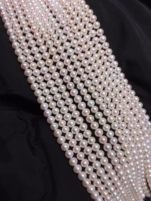 1.极光无核淡水珍珠项链 高品 珠光超亮 可聘美AKOYA[哇][哇]7-8.5mm 约43cm 商品图2
