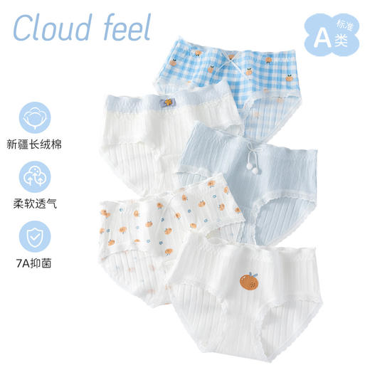 少女内裤合集！纯棉a类10a抗菌小童底裤少女发育期舒适透气不夹pp儿童内裤 商品图0