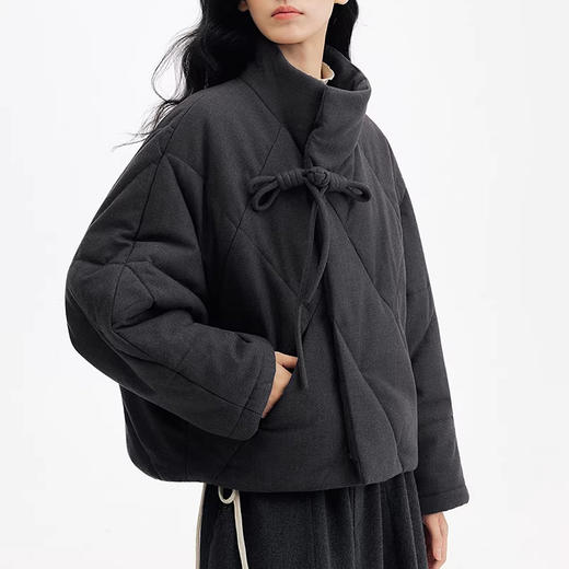 裁缝学苑AH140冬季新款宽松立领加厚保暖夹棉显瘦短外套纸样女装上衣样板 商品图1